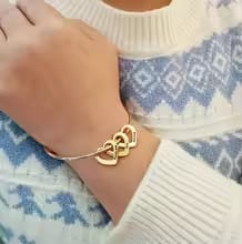 Bracciale Cuori Intrecciati – Personalizzabile