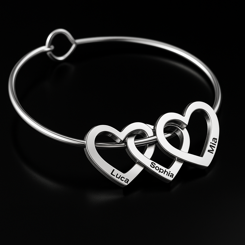 Bracciale Cuori Intrecciati – Personalizzabile